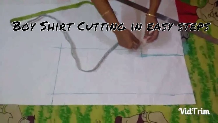 Boy's Shirt Cutting ( 8-9 Years Old) in HINDI DIY.SARA