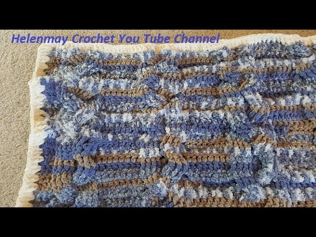 Crochet Braided Cable Baby Blanket Pictorials and Border DIY Video Tutorial