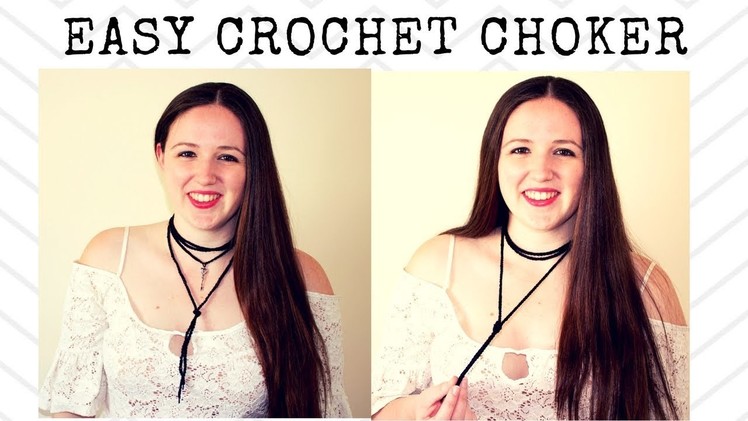 Crochet Choker Neckalce - Easy Crochet Choker Chain Necklace