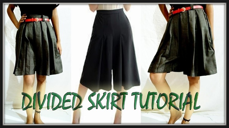Divided Skirt Tutorial | Easy making | Divided Skirt With Box Pleats | DIY