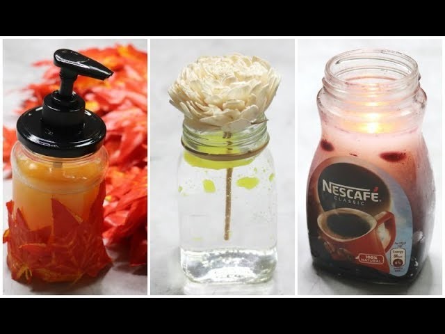 DIY Affordable Recycled Room Decor For Fall | How To Reinvent Old Jars