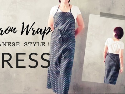 Diy Apron Wrap Dress Open Back Self Drafted Sewing Tutorial