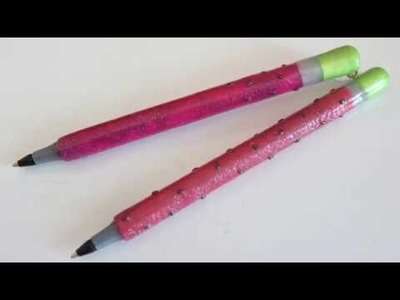 DIY Back To School: Watermelon Pen Tutorial