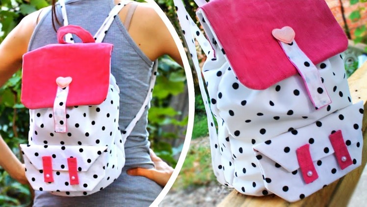DIY BACKPACK TUTORIAL WITH POCKET DESIGN FROM SCRATCH STEP BY STEP