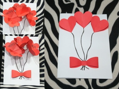 DIY - Birthday Greeting card | pop up greeting card | How to make quick & easy greeting Card.
