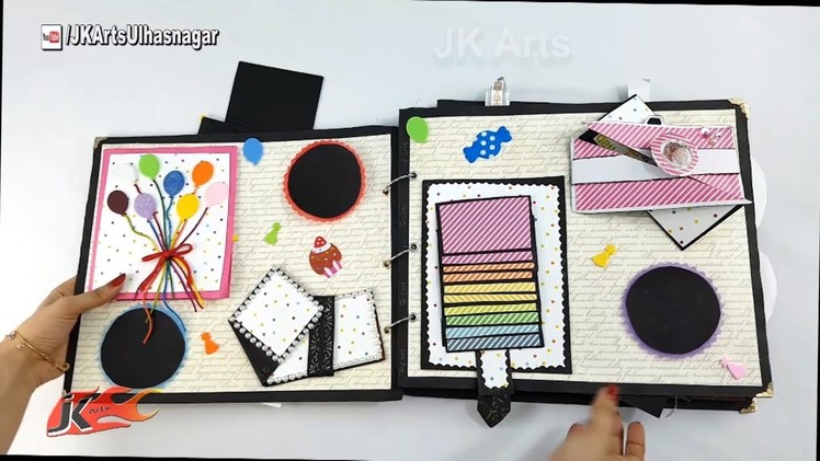 DIY Birthday Scrapbook for HIM | Birthay Gift Idea | How to make a Scrapbook | JK Arts1261