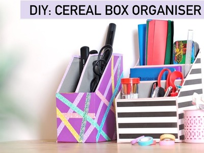 DIY Cereal Box Organizer - Quick & Easy Tutorial | Best Out Of Waste Craft Ideas