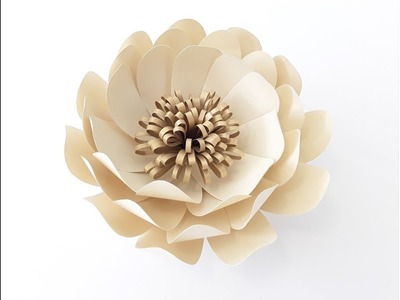 DIY Champange Paper Flower Tutorial