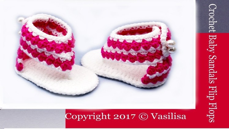 DIY crochet flip flops for beginners.Vasilisa
