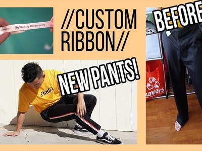 ✂ DIY Custom Side Ribbon For Your Pants!