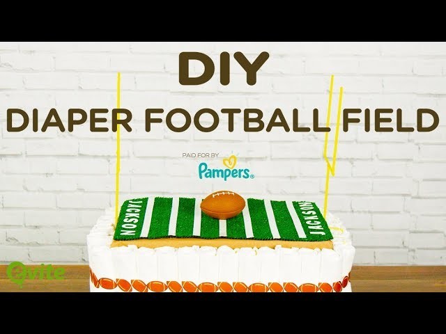 DIY Diaper Football Field | The Perfect Gift For Dads
