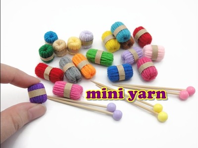 DIY Doll Accessories Mini Yarn & Knitting Needles - Easy