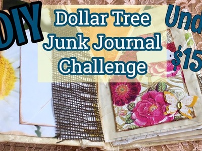 DIY Dollar Tree Junk Journal. Under $15 Challenge | Hidden Binding Tutorial