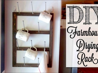 DIY Farmhouse Bottle Tree Drying Rack | Less than $5.00 in supplies!!!!