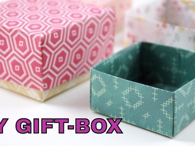 DIY Gift Box, Paper Crafts Tutorial, Gift Box-super easy Kids Crafts-handmade gift ideas, paper cut