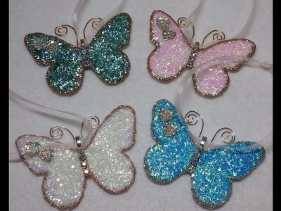 DIY~Gorgeous Vintage Butterfly Christmas Ornaments! So Easy!