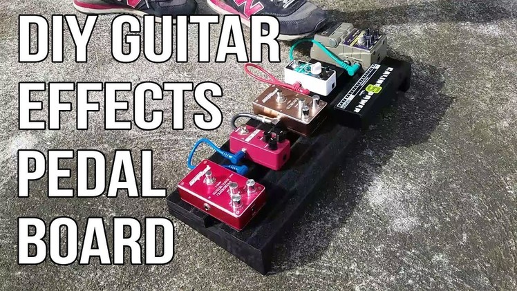 DIY Guitar Effects Pedalboard from Subwoofer Scraps