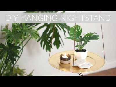 DIY HANGING TABLE OR FLOATING NIGHTSTAND || Katie Bookser