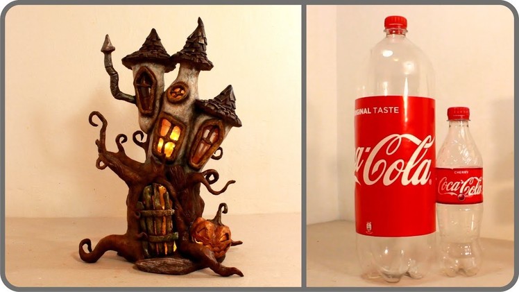 ❣DIY Haunted Fairy House Lamp Using Coke Plastic Bottles❣