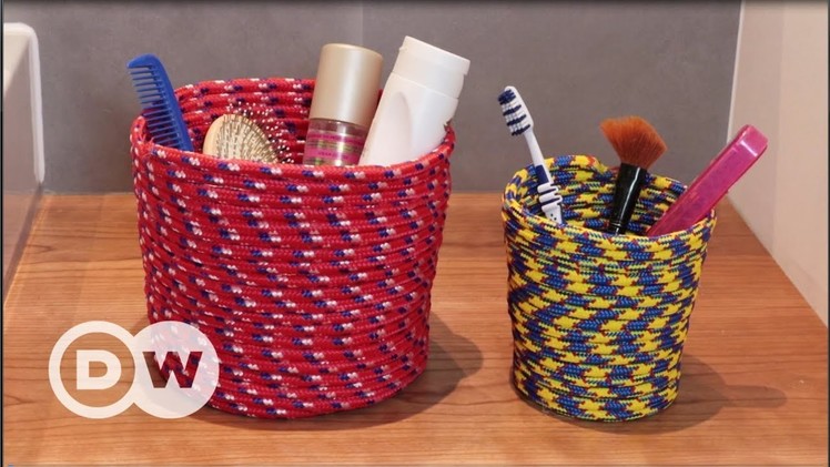 DIY - How to make a cord basket
