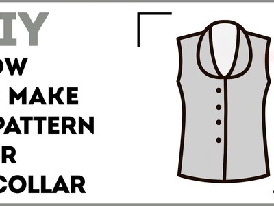 DIY: How to make a pattern for a collar. Making a sewn-in collar. Sewing tutorial.