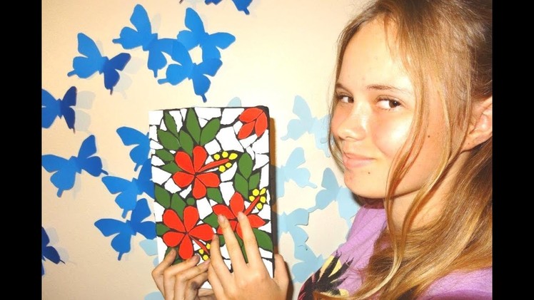 DIY How To Make Mosaic Art for Kids Tutorial Crafts Jennifers Fair Vlogs