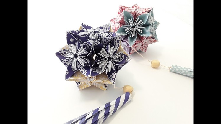 DIY Japanese Origami Kissing Ball Tutorial