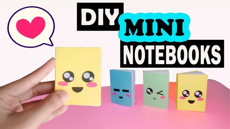 DIY MINI NOTEBOOKS | How to Make Cute Mini Notebooks (easy)