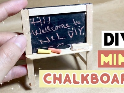 DIY Miniature Chalkboard for Dollhouse | How to make mini Chalkboard