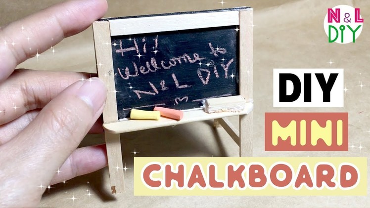 DIY Miniature Chalkboard for Dollhouse | How to make mini Chalkboard