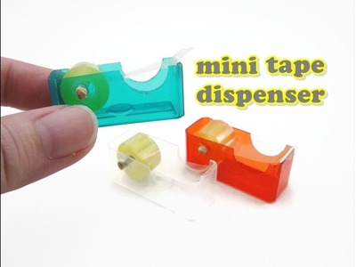 DIY Miniature Doll Accessories Mini Tape Dispenser - School Supplies - Really Works!