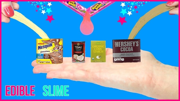 DIY Miniature Edible Slime! Chocolate, Bubblegum Slime DIYs! Tiny Slime Supplies! Slime You Can Eat!