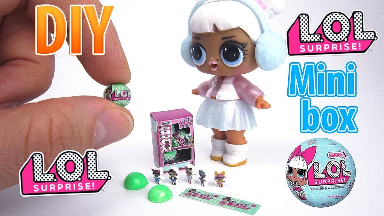 DIY Miniature LOL Surprise Dolls series 2 Box, DollHouse