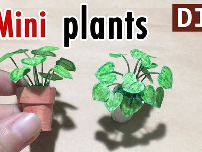 DIY Miniature Plants for Dollhouse | How to make Mini Plants for Doll