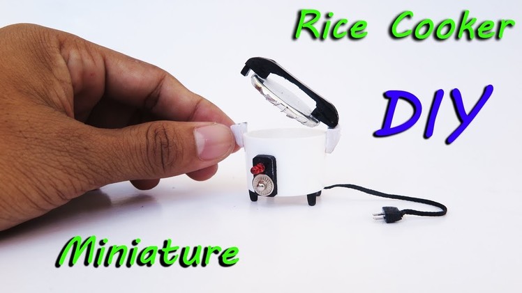 DIY Miniature Realistic  Rice Cooker | Dollhouse | new crafts ideas