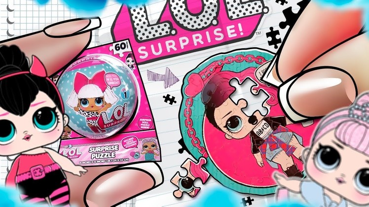 DIY Miniature TOY - LOL Surprise Doll Puzzle with Stickers – Unboxing & Review!