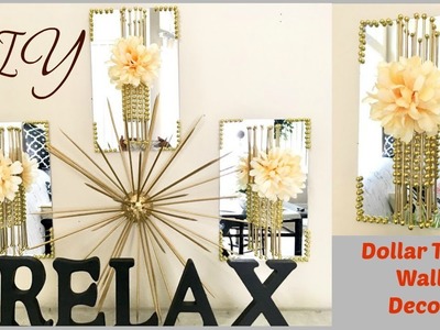 Diy Mirror Decor Quick And Easy Using Dollar Store Items.