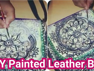 DIY Painted Leather Bag