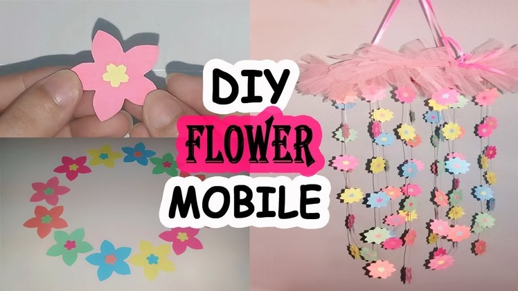 DIY Papar Flower Mobile | How to Make Chandelier out of Paper