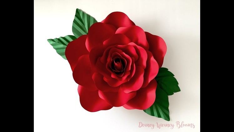 DIY Paper Flower Tutorial- Large Paper Rose