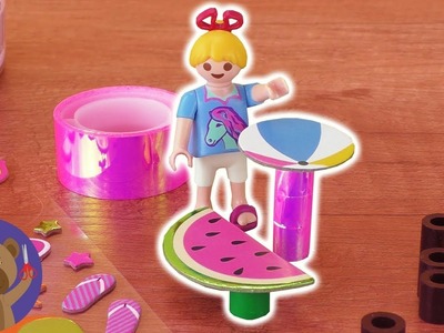 DIY Playmobil Garden Furniture for the Vogel Family - Watermelon Table DIY Kids