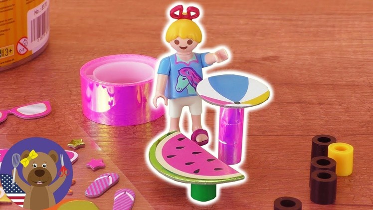 DIY Playmobil Garden Furniture for the Vogel Family - Watermelon Table DIY Kids