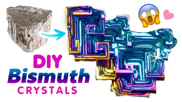 DIY RAINBOW BISMUTH CRYSTALS!! Make "Oil-Spill" Crystals in Your Kitchen!