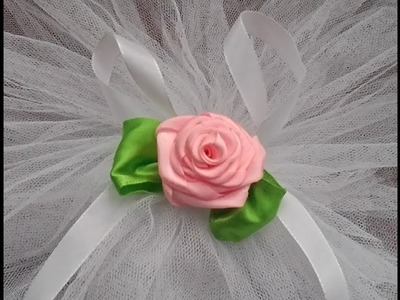 DIY ribbon rose, Tutorial, How to make a silk rose?