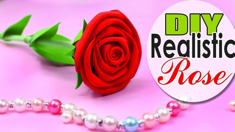 DIY ROSE FLOWER REALISTIC RED ROSE TUTORIAL FOAMY