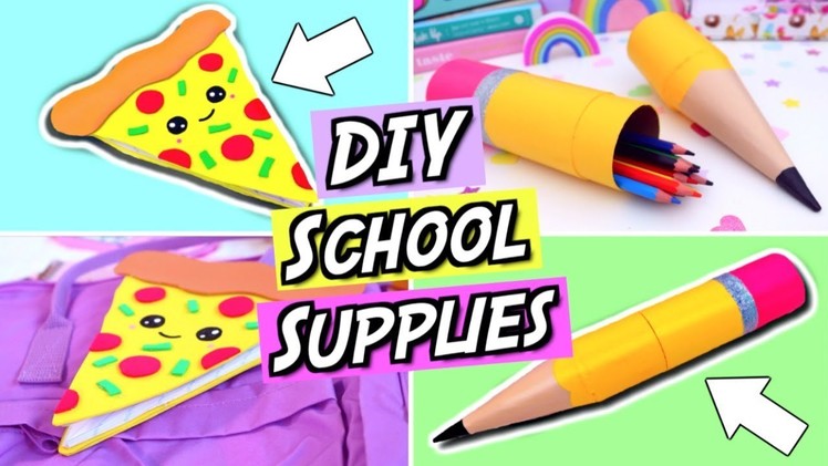 DIY School Supplies! FUN and EASY DIY Back To School Supplies 2017!