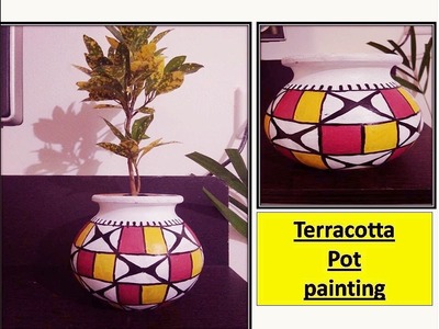 DIY | terracotta pot painting |simple and easy home decor ideas