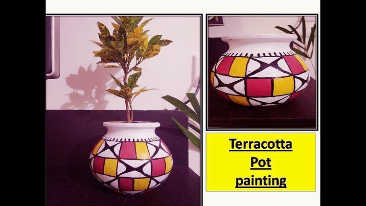 DIY | terracotta pot painting |simple and easy home decor ideas