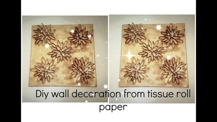 Diy wall decor ideas from tissue roll paper