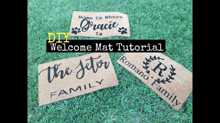 DIY Welcome Mats Tutorial